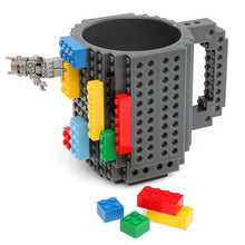 Load image into Gallery viewer, 350ml Creative Coffee Mug Travel Cup Kids Adult Cutlery Lego Mug Drink Mixing Cup Dinnerware Set for Child