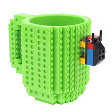 Load image into Gallery viewer, 350ml Creative Coffee Mug Travel Cup Kids Adult Cutlery Lego Mug Drink Mixing Cup Dinnerware Set for Child
