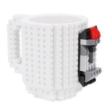 Load image into Gallery viewer, 350ml Creative Coffee Mug Travel Cup Kids Adult Cutlery Lego Mug Drink Mixing Cup Dinnerware Set for Child
